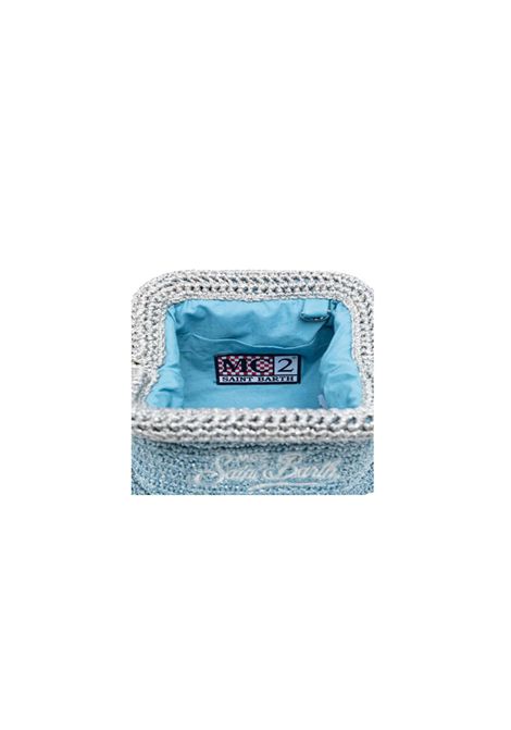 Borsa donna Crochet MC2 Saint Barth 06361H Azzurra pouch uncinetto lurex tracolla MC2 SAINT BARTH | Borse | CROCHETPOCH06361H3133